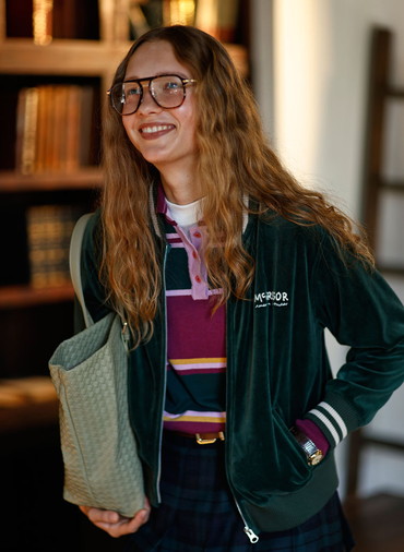 Velour Jersey Jacket 詳細画像 Green 8