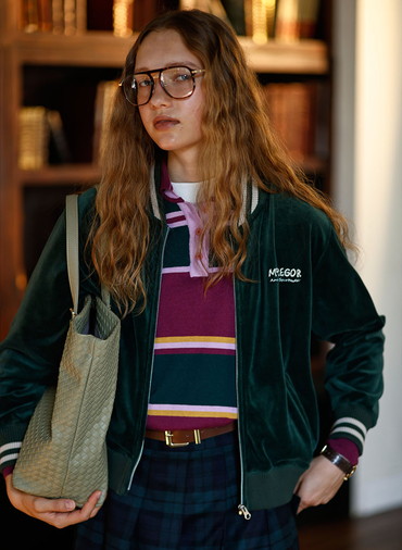 Velour Jersey Jacket 詳細画像 Green 9