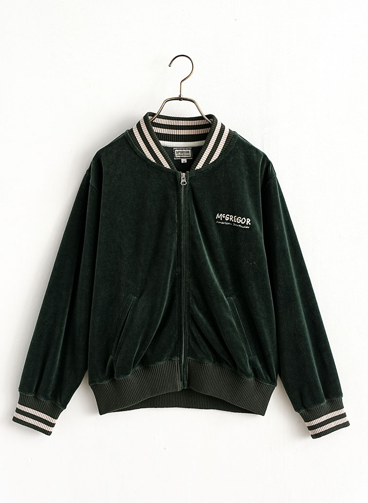 Velour Jersey Jacket 詳細画像 Green 1