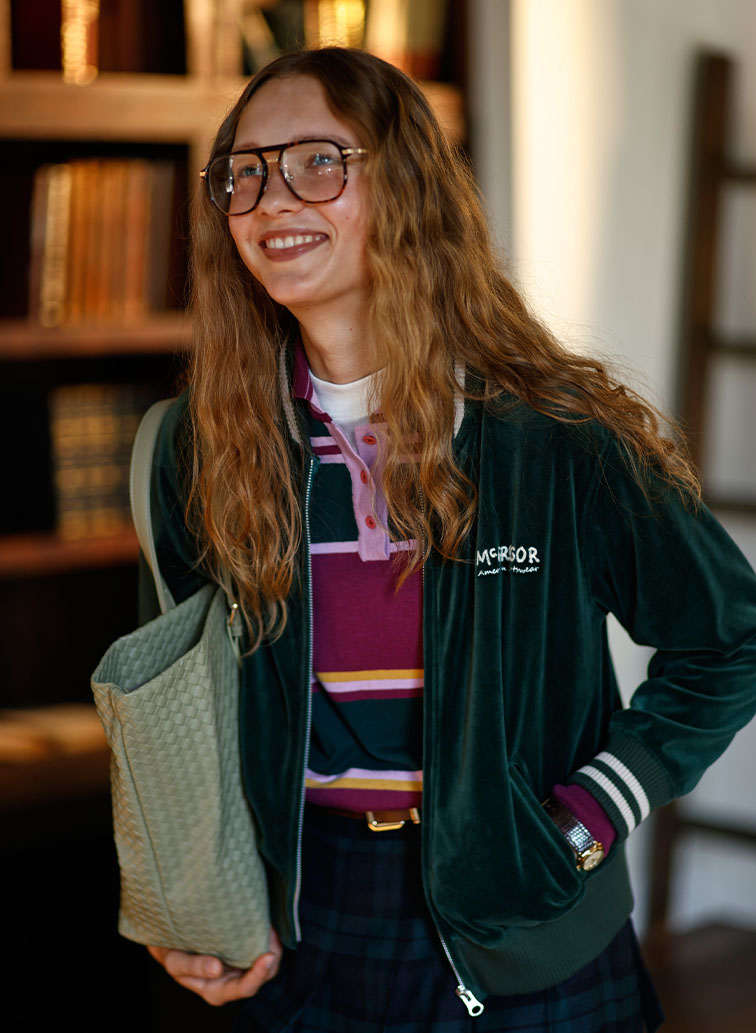 Velour Jersey Jacket 詳細画像 Green 8