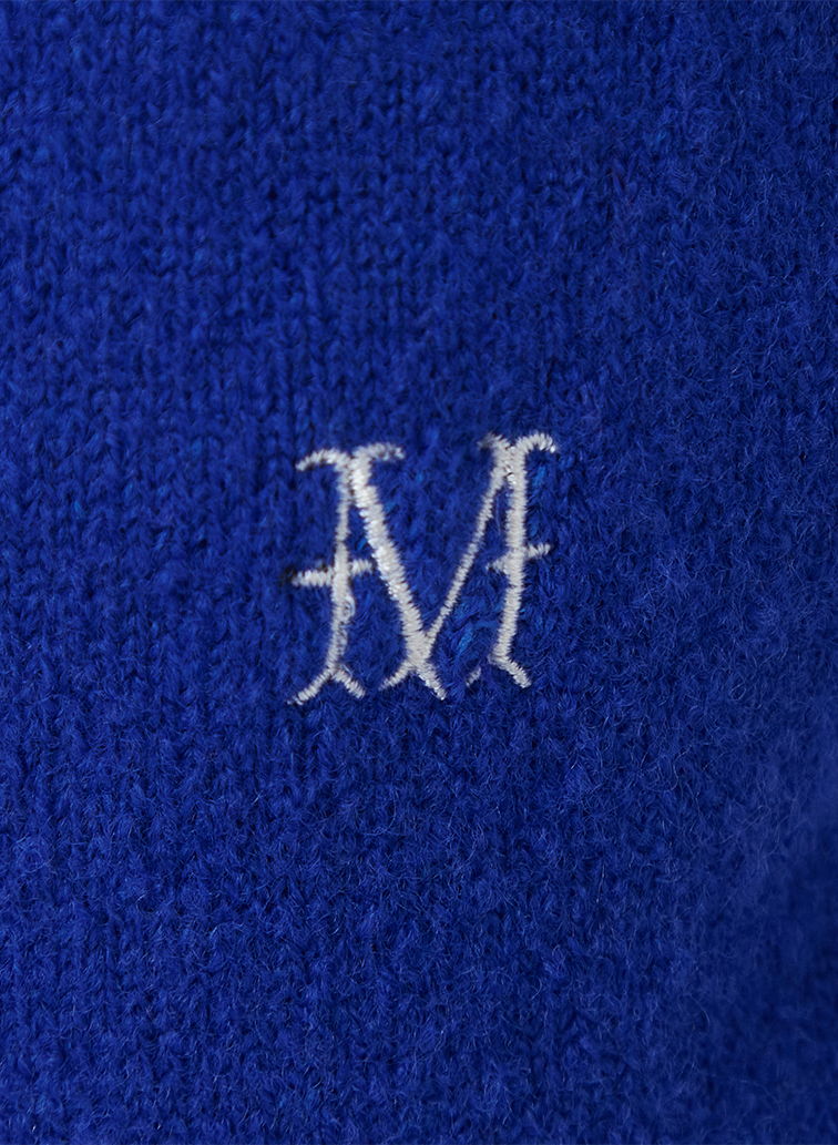 Hand Stitch Knit Jacket 詳細画像 Blue 2