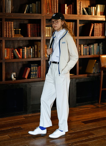 Sporty Knit Hoodie 詳細画像 Ivory 4