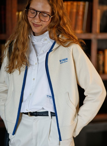 Sporty Knit Hoodie 詳細画像 Ivory 10