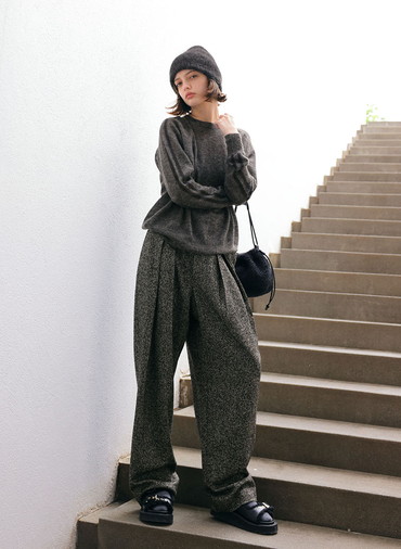 EXTRA FINE MOHAIR TOP 詳細画像 Charcoal Gray 7