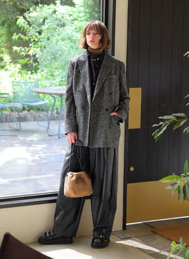 SYNTHETIC LEATHER PANTS 詳細画像 Black 3