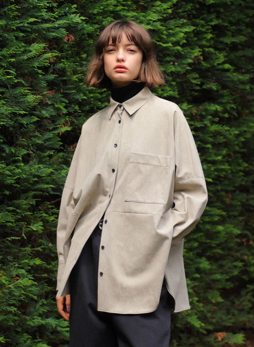 PREMIUM SYNTHETIC SUEDE SHIRT