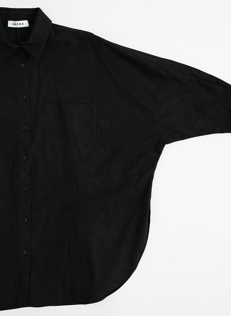 PREMIUM SYNTHETIC SUEDE SHIRT 詳細画像 Khaki 5
