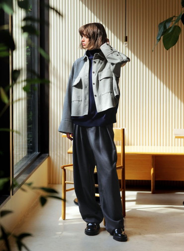 H.COUNT WORSTED SERGE PANTS 詳細画像 Charcoal Gray 6