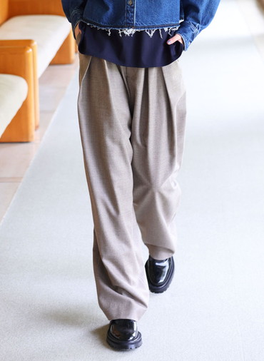 H.COUNT WORSTED SERGE PANTS