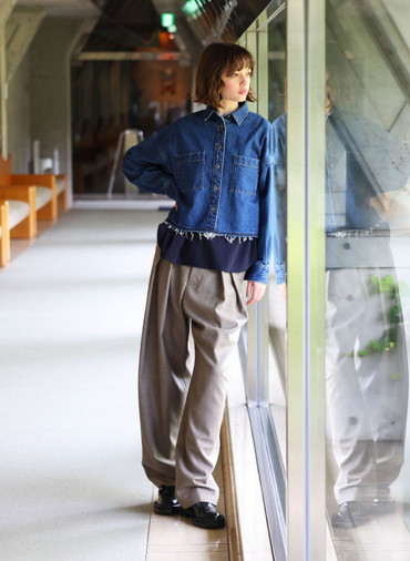 H.COUNT WORSTED SERGE PANTS 詳細画像 Beige 6