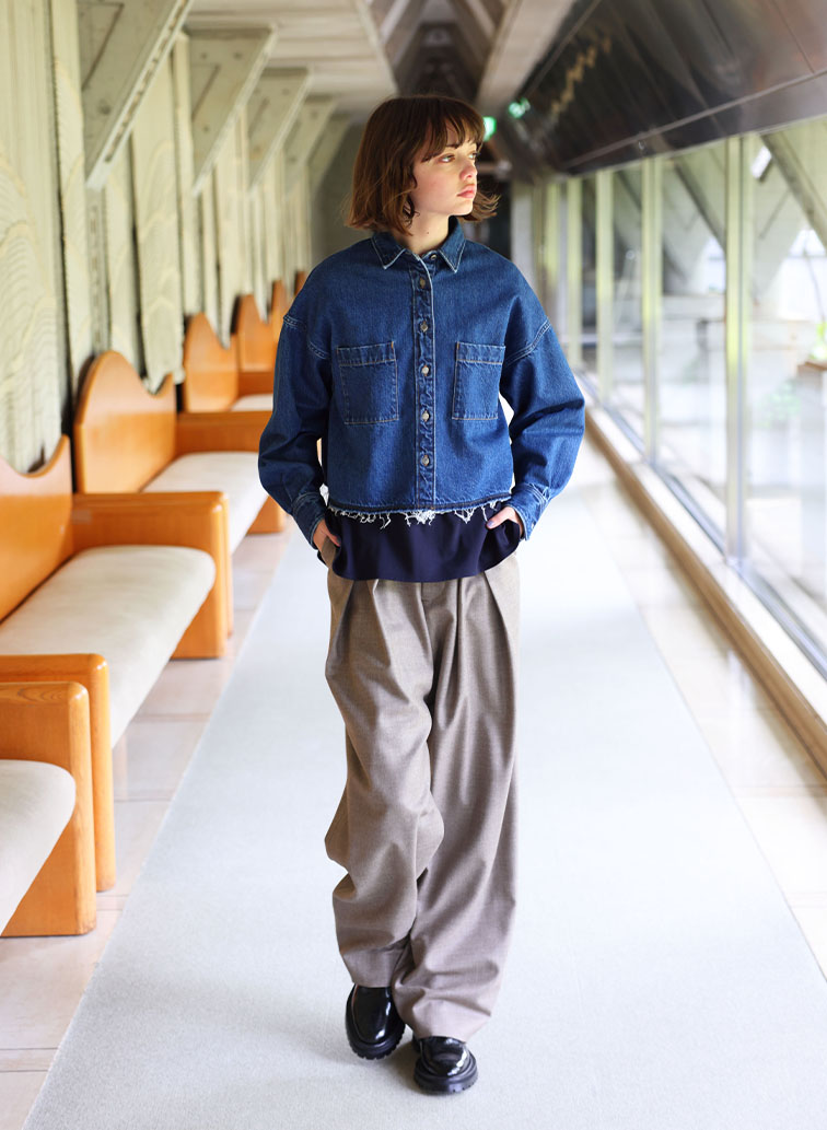 H.COUNT WORSTED SERGE PANTS 詳細画像 Beige 3