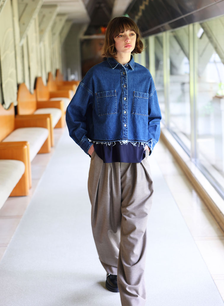 H.COUNT WORSTED SERGE PANTS 詳細画像 Beige 4