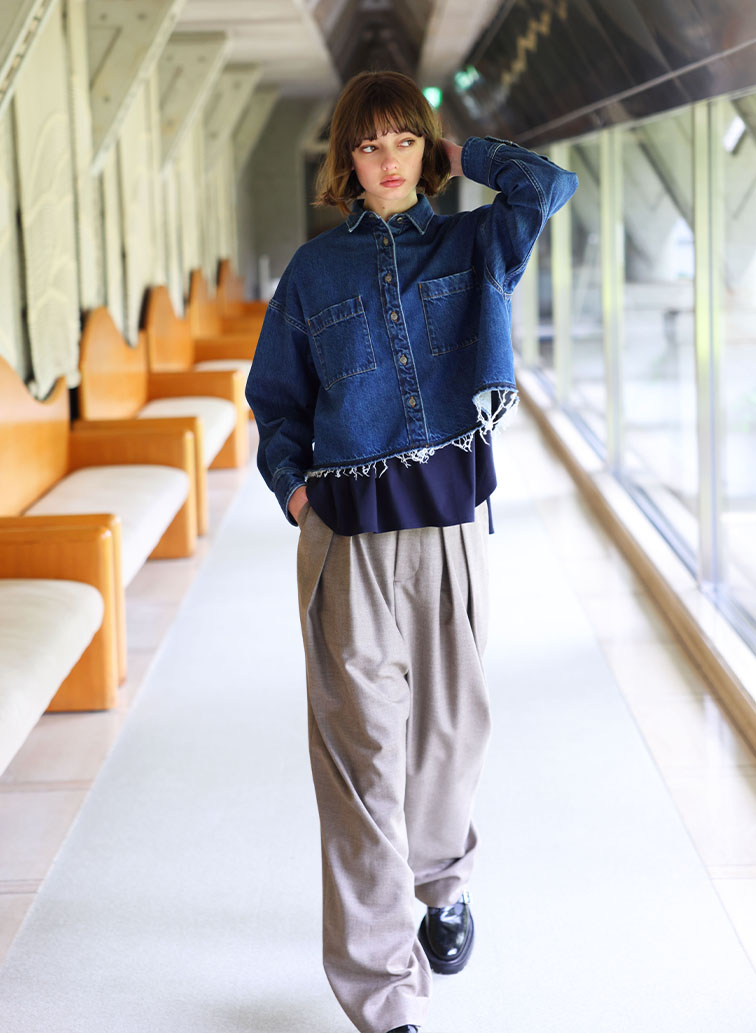 H.COUNT WORSTED SERGE PANTS 詳細画像 Beige 5