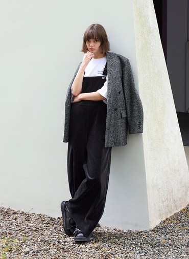 PREMIUM HERRINGBONE TWEED JACKET 詳細画像 Black 8