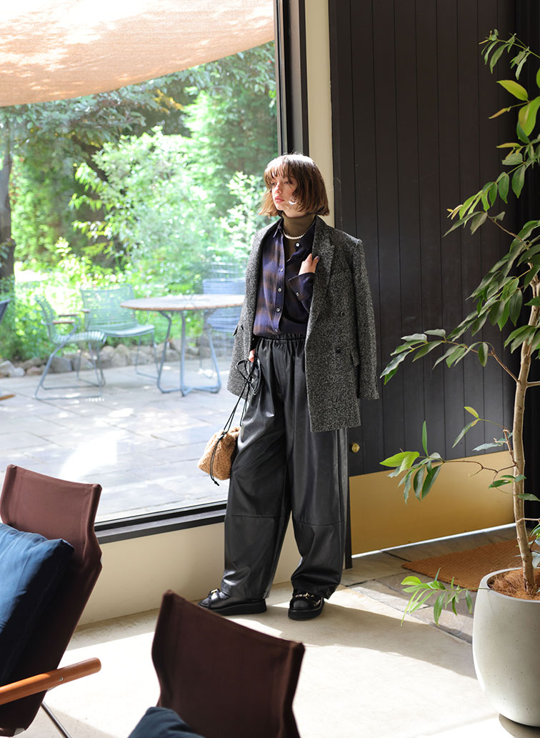 PREMIUM HERRINGBONE TWEED JACKET 詳細画像 Black 7