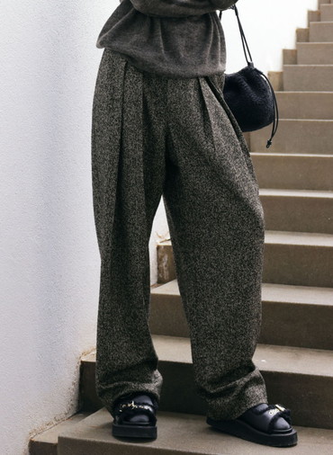PREMIUM HERRINGBONE TWEED PANTS