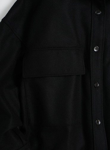 H.COUNT FLANNEL SHIRT JACKET 詳細画像 Gray 3