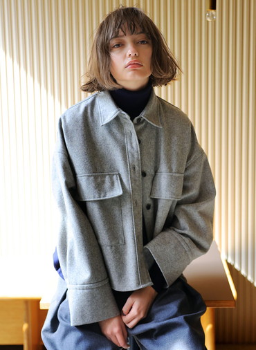H.COUNT FLANNEL SHIRT JACKET