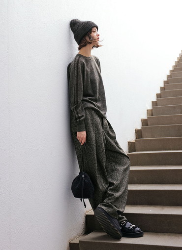EX.FINE MOHAIR BEANIE 詳細画像 Charcoal Gray 5