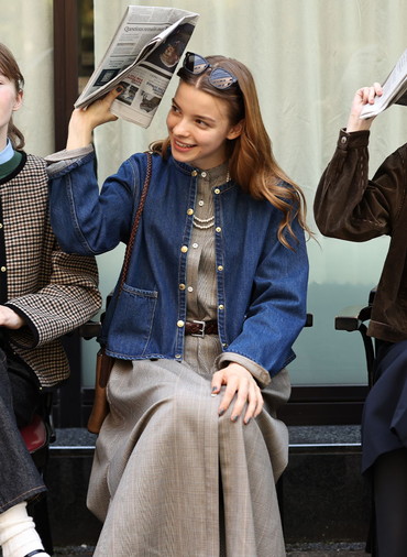 アークリーAラインデニム 詳細画像 Blue 9