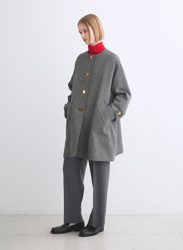 マールトンノーカラー 詳細画像 Black Houndstooth 5