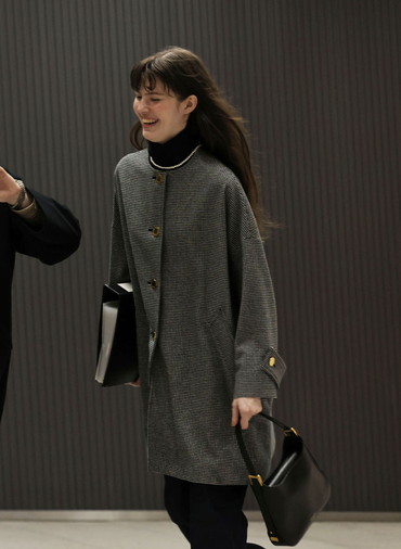 マールトンノーカラー 詳細画像 Black Houndstooth 2