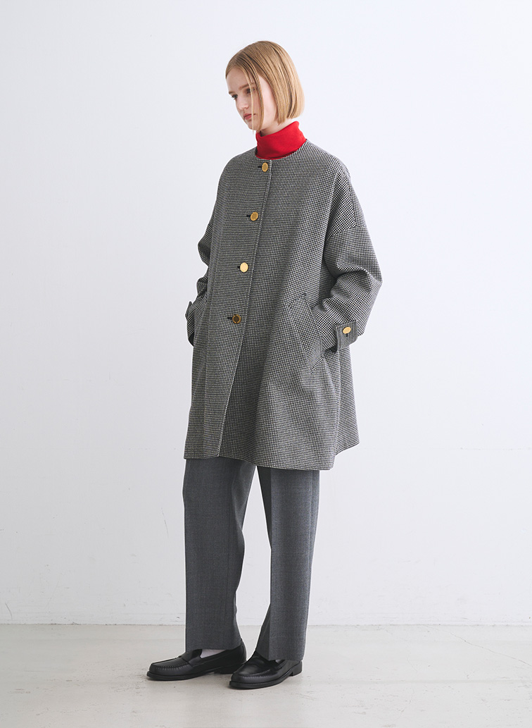 マールトンノーカラー 詳細画像 Black Houndstooth 5