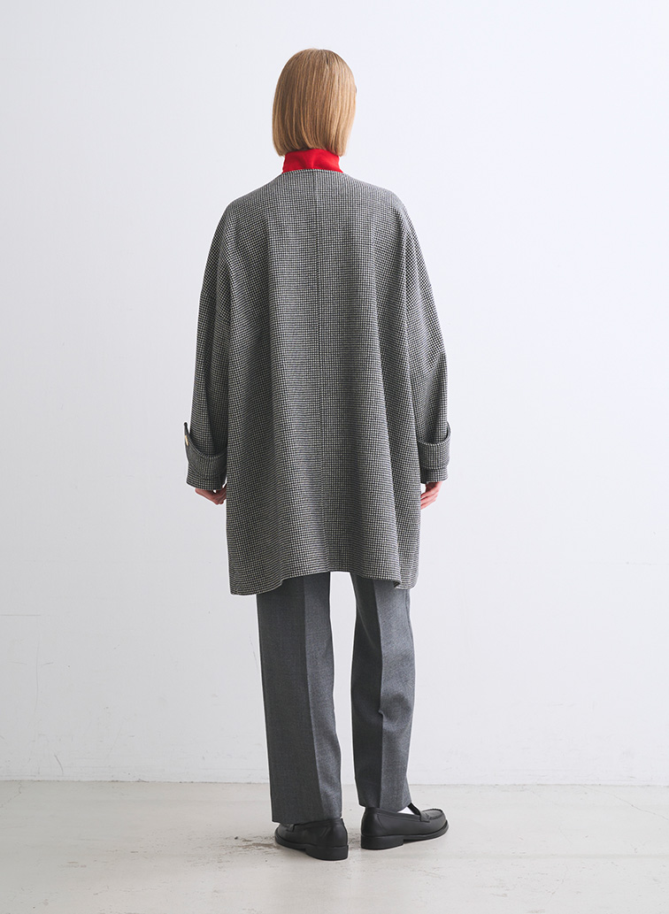 マールトンノーカラー 詳細画像 Black Houndstooth 6