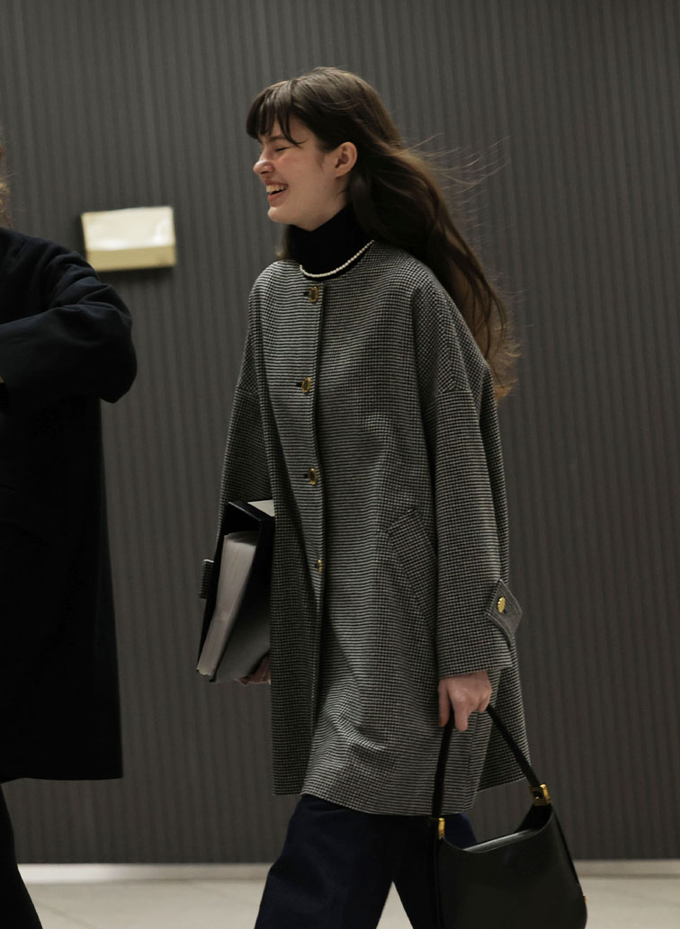 マールトンノーカラー 詳細画像 Black Houndstooth 3