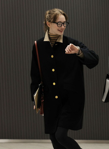 リントンノーカラー 詳細画像 Black 3