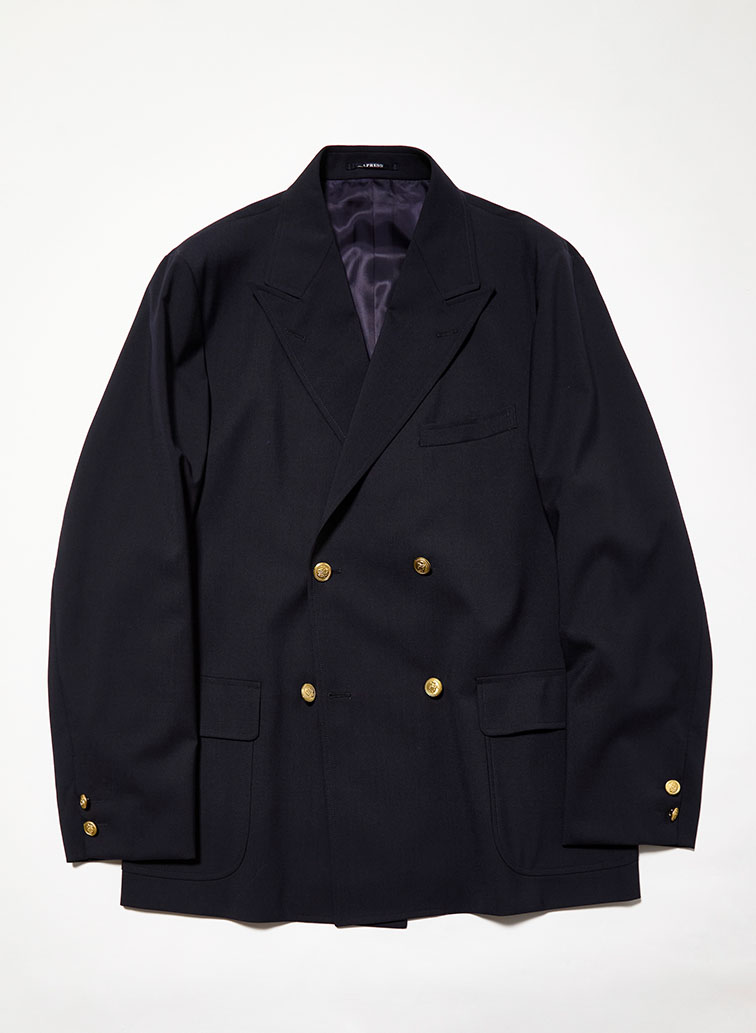 TW STRETCH TORO 4B BAGGY Fit W-BLAZER 詳細画像 Navy 1