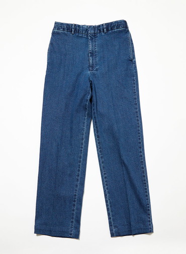 WASHED DENIM 9.5OZ SPINDLE NEW PIPED STEM NOTUCK 