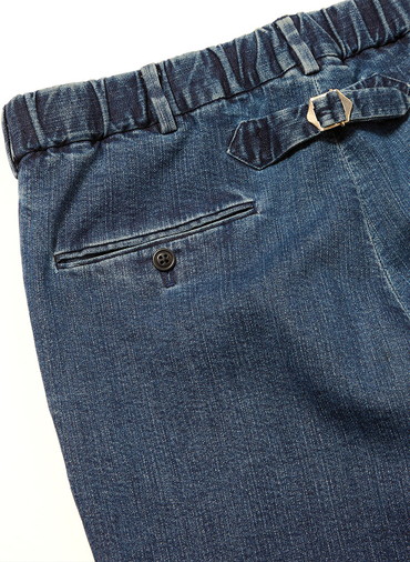 WASHED DENIM 9.5OZ SPINDLE NEW PIPED STEM NOTUCK  詳細画像 Blue 6