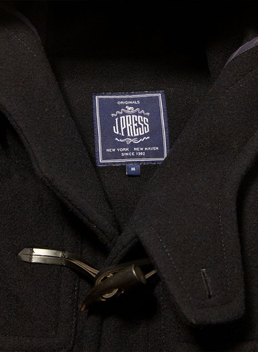 WOOL LIGTH MELTON Baggy Fit Short Duffle 詳細画像 Navy 4