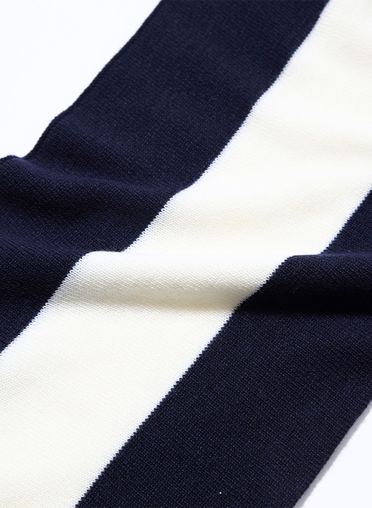 POLY WOOL KNIT School mafler 詳細画像 White 2