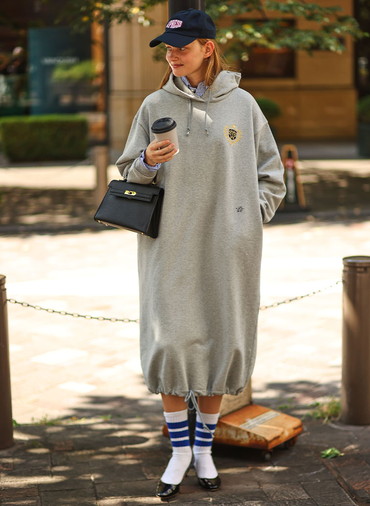 【CAPSULE COLLECTION】CRST LOGO スウェットドレス 詳細画像 Gray 2