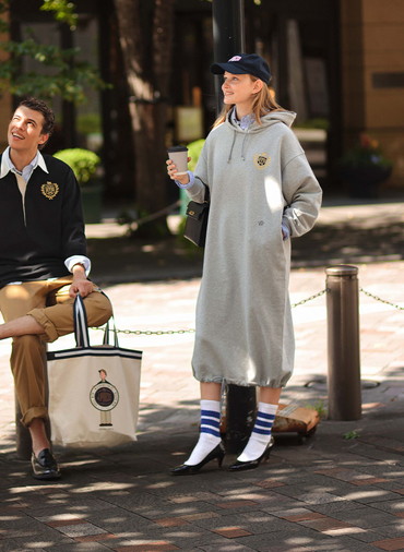 【CAPSULE COLLECTION】CRST LOGO スウェットドレス 詳細画像 Gray 5