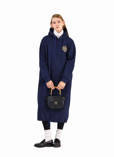 【CAPSULE COLLECTION】CRST LOGO スウェットドレス 詳細画像 Navy 10