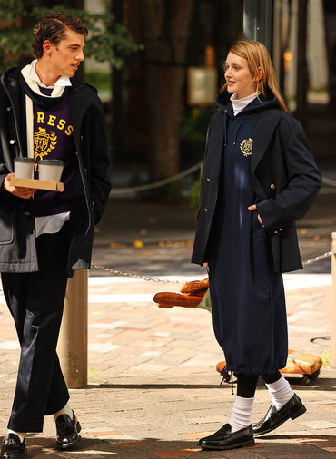 【CAPSULE COLLECTION】CRST LOGO スウェットドレス 詳細画像 Navy 3