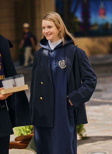 【CAPSULE COLLECTION】CRST LOGO スウェットドレス 詳細画像 Navy 5