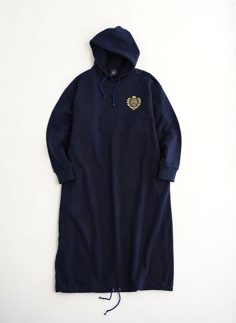 【CAPSULE COLLECTION】CRST LOGO スウェットドレス 詳細画像 Navy 1