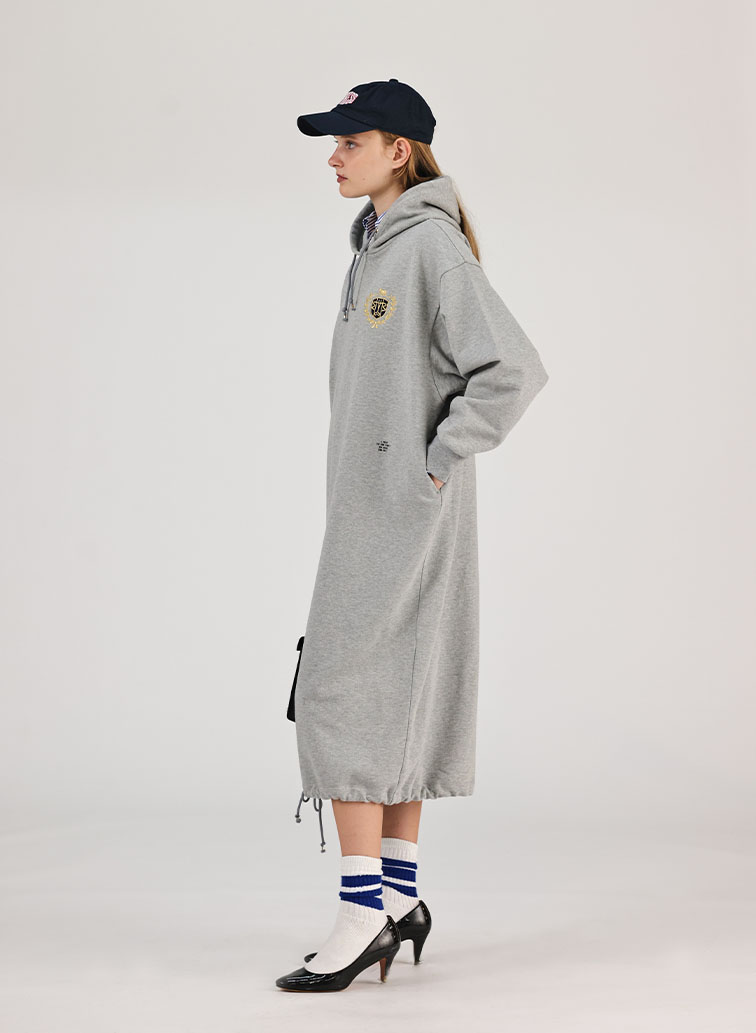 【CAPSULE COLLECTION】CRST LOGO スウェットドレス 詳細画像 Gray 7