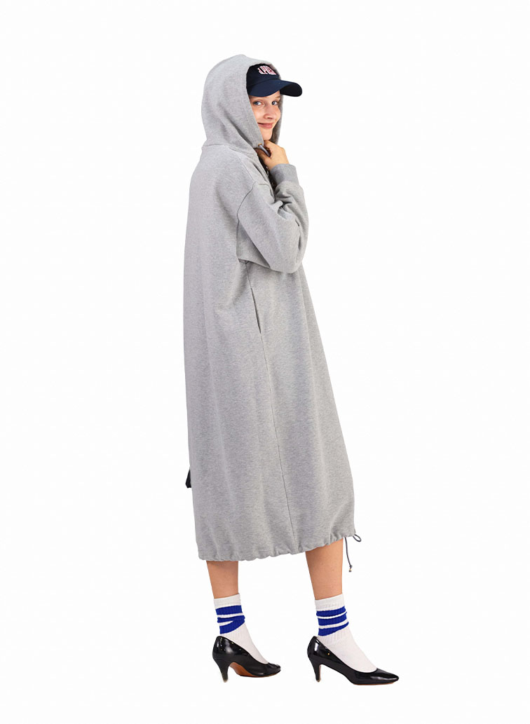 【CAPSULE COLLECTION】CRST LOGO スウェットドレス 詳細画像 Gray 9