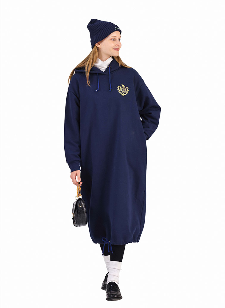 【CAPSULE COLLECTION】CRST LOGO スウェットドレス 詳細画像 Navy 9