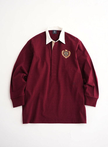 【CAPSULE COLLECTION】CRST LOGO-ラガーシャツ 詳細画像 Wine Red 1