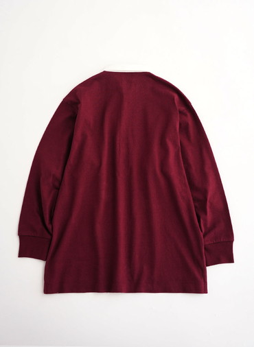 【CAPSULE COLLECTION】CRST LOGO-ラガーシャツ 詳細画像 Wine Red 2