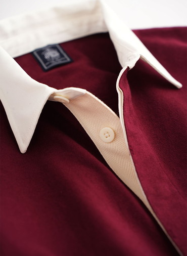 【CAPSULE COLLECTION】CRST LOGO-ラガーシャツ 詳細画像 Wine Red 3