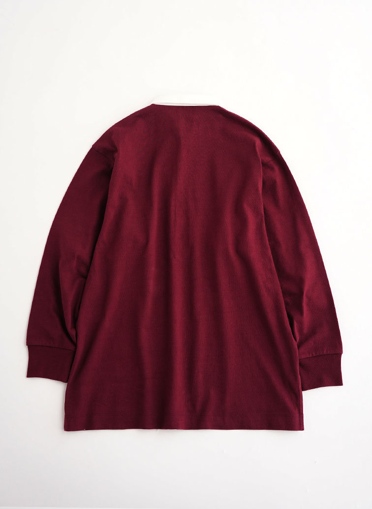 【CAPSULE COLLECTION】CRST LOGO-ラガーシャツ 詳細画像 Wine Red 2