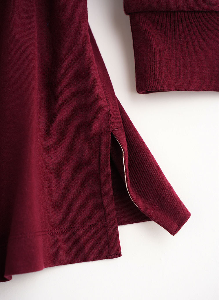 【CAPSULE COLLECTION】CRST LOGO-ラガーシャツ 詳細画像 Wine Red 5