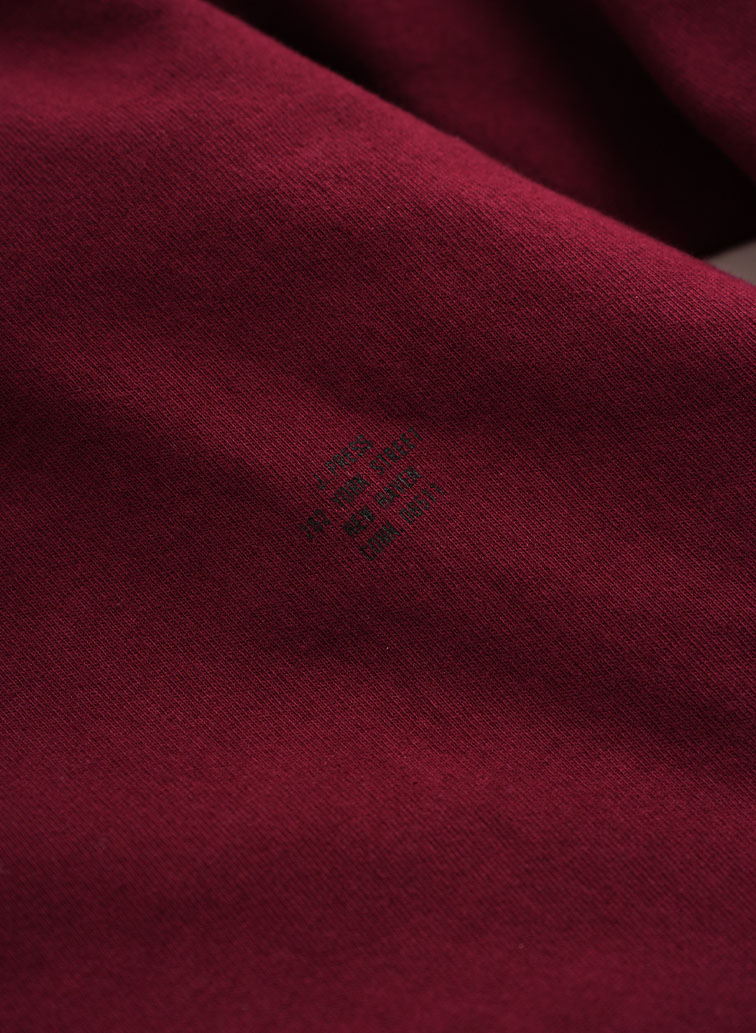 【CAPSULE COLLECTION】CRST LOGO-ラガーシャツ 詳細画像 Wine Red 6